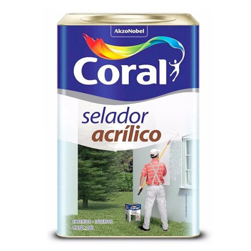 Selador Acrílico Branco de 18L Coral